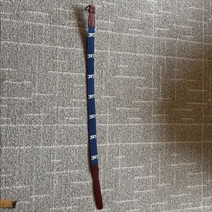 Smathers & Branson Hand Stitched Needlepoint "EA" Episcopal Academy belt sz 32